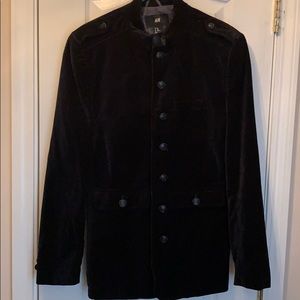 H&M Black Velveteen Blazer